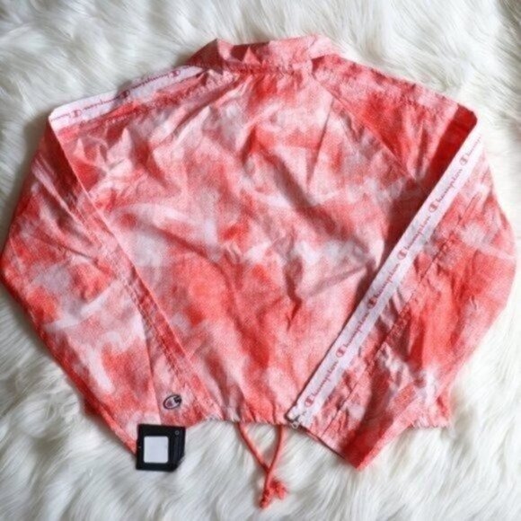 NEW Champion Orange Coaches Windbreaker Jacker Size Medium - Picture 6 of 8